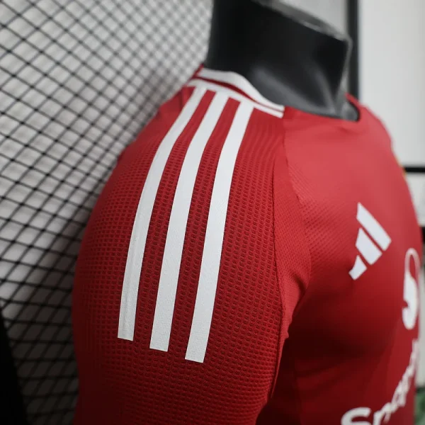 24-25 Manchester United Home Long Sleeve Player Version - Image 3