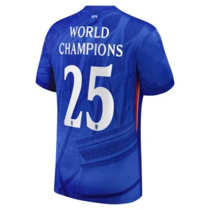 player version slim fit chelsea cup home soccer jersey 2025 26 with world champions 25 printing