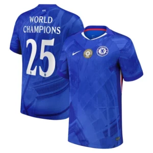 player version slim fit chelsea cup home soccer jersey 2025 26 with world champions 25 printing