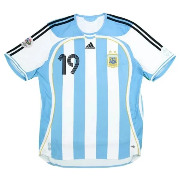 Argentina Retro Jersey Home World Cup 2006 - Image 4