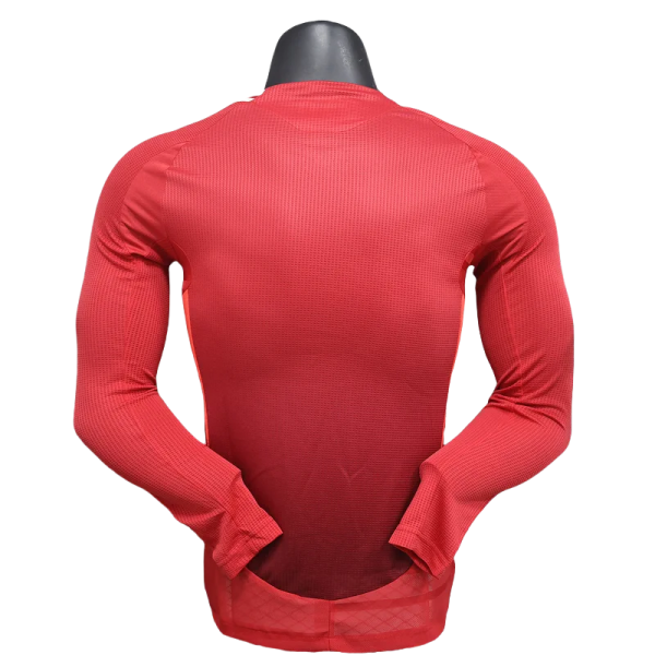 24-25 Manchester United Home Long Sleeve Player Version - Image 2