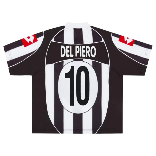 2002 03 juventus del piero #10 retro jersey home replica
