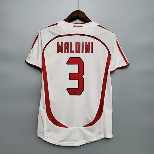 2006/07 AC Milan Ronaldo #99 Kakà #22 Maldini #3 Pirlo #21 UCL Final Retro Jersey Away Replica - Image 3