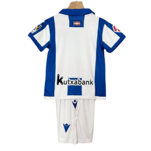 real sociedad home kids kit jersey+shorts 2024 25