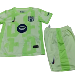 2024-25 Kids Barcelona Third Kit(Jersey+Short) Without Spofity Text