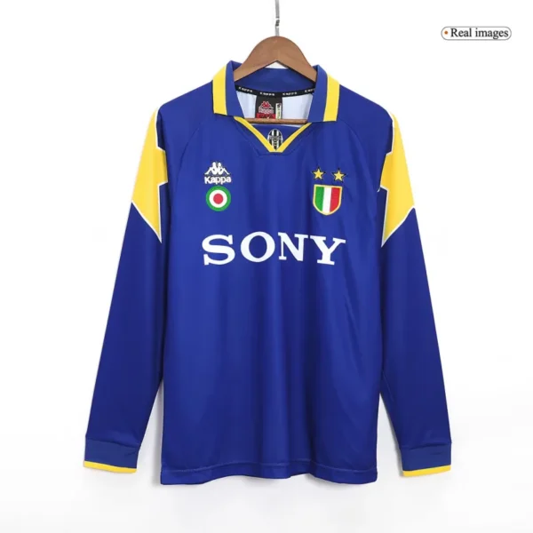 1995 96 juventus retro long sleeve jersey away