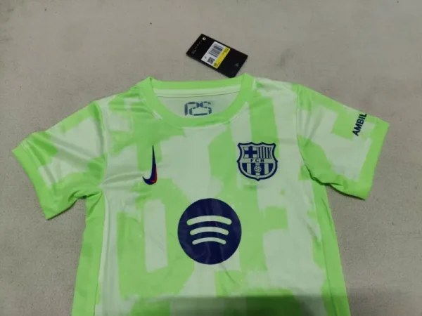 2024-25 Kids Barcelona Third Kit(Jersey+Short) Without Spofity Text - Image 3