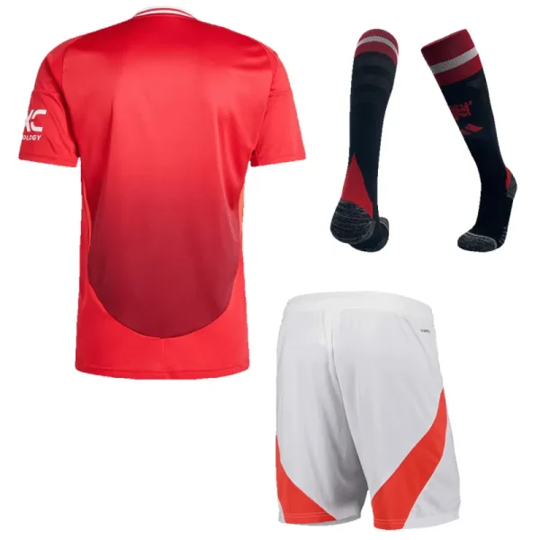2024/25 Manchester United Home Full Kit(Jersey+Shorts+Socks) - Image 2