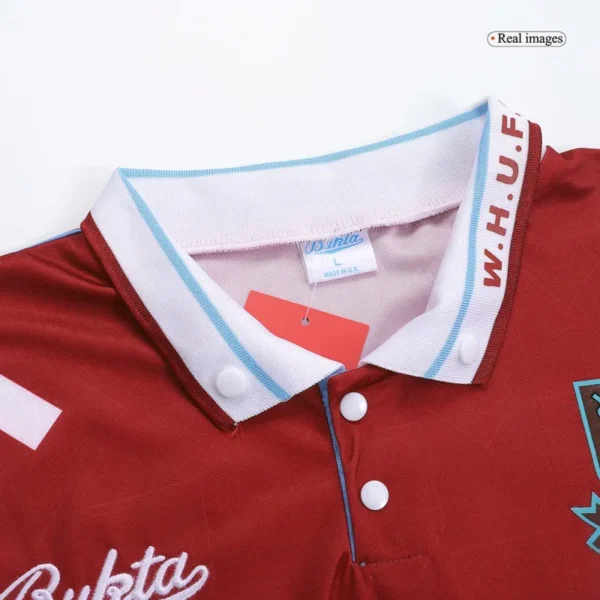 west ham united 1991/92 retro jersey home